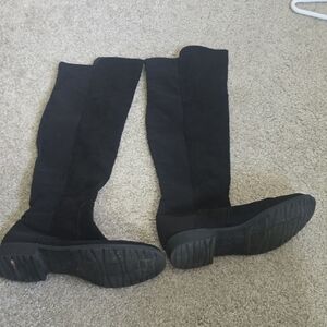 Unisa Black Over the Knee Boots